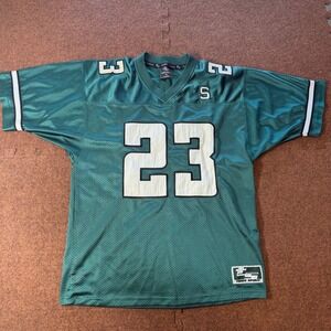 Team Spirit Mens Green Football Jersey Numbered Mesh Authentic Sportswear Size M